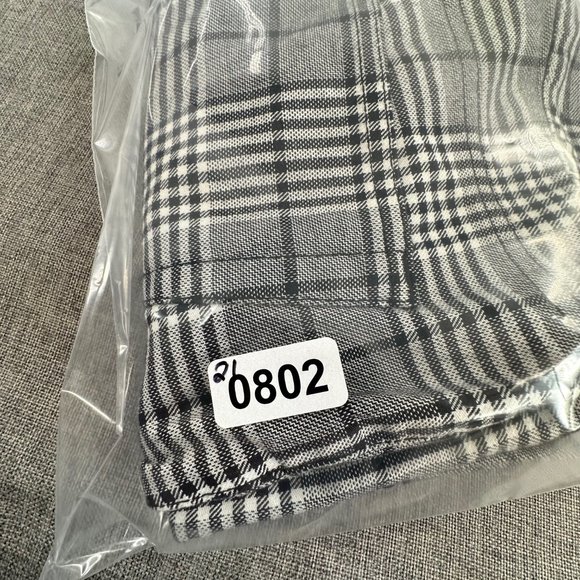 H&M Plaid Pants Skinny Fit size 30 Black White Pockets Work Business School Wear - Picture 16 of 16